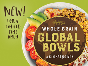 New! For a limited time only | Whole Grain Global Bowls | #GlobalBowls
